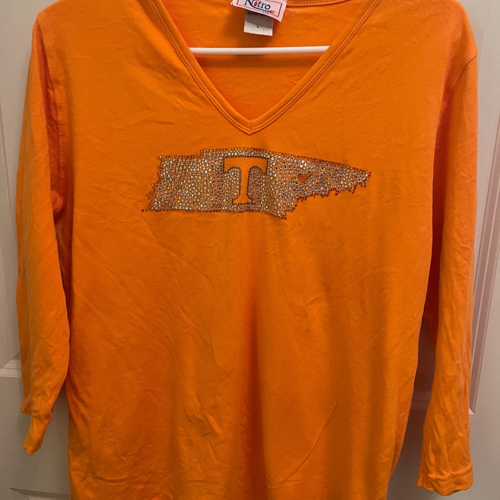 Tennessee 3/4 sleeve orange top